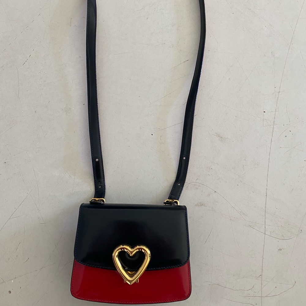 Navy and Red Moschino small handbag.